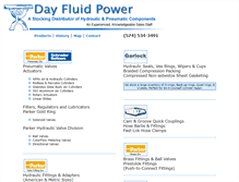 Tablet Screenshot of dayfluidpower.com